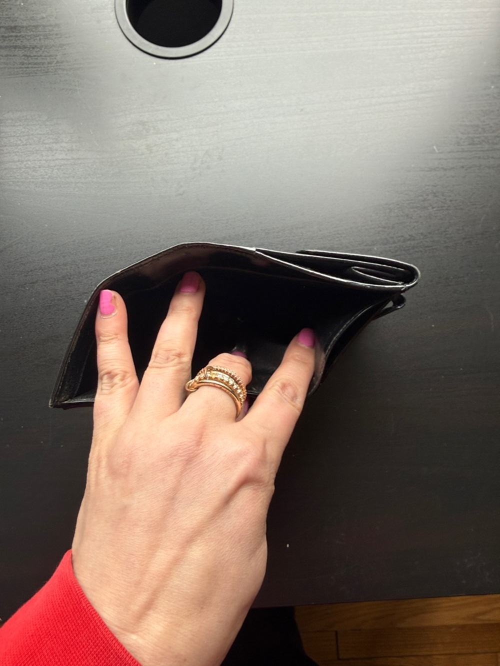 Gucci Black Patent Leather Bifold Wallet with Horsebit Detail - Picture 8 of 14
